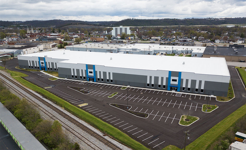 Overhead View of New Industrial Building